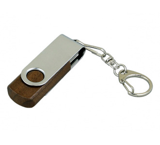 USB 2.0- флешка промо на 16 Гб с поворотным механизмом