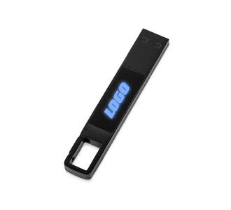 USB 2.0- флешка на 32 Гб c подсветкой логотипа «Hook LED»