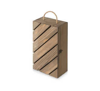 Коробка подарочная из массива дерева «Two-bottle box»
