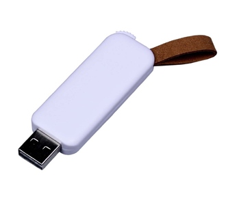 USB 3.0- флешка промо на 32 Гб прямоугольной формы, выдвижной механизм