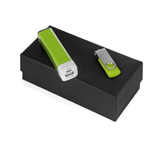 Подарочный набор Flashbank с флешкой и зарядным устройством