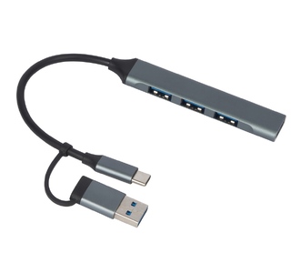 USB-хаб «Link» с коннектором 2-в-1 USB-C и USB-A, 2.0/3.0