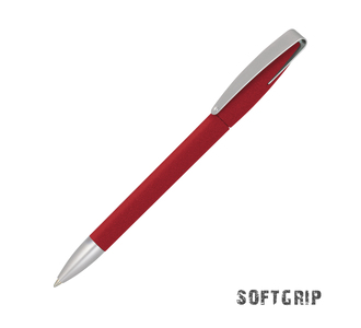 Ручка шариковая COBRA SOFTGRIP MM, красный#