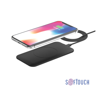 Настольное беспроводное зарядное устройство "Slim SOFTTOUCH"