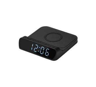 Зарядная станция с часами 15W Ригель (Rigel), черная