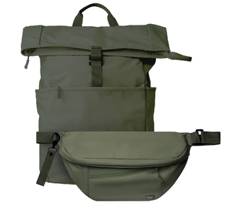 Подарочный набор Бостон (Boston), зеленый (рюкзак, сумка через плечо (cross body)