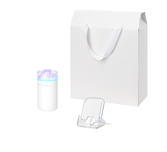 Подарочный набор Кристалл, Глосс НЕО (Crystal, Gloss NEO), белый (увлажнитель воздуха, зарядное устройство)