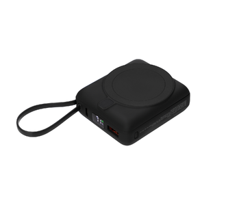 Внешний аккумулятор с подсветкой Риттер PD (Ritter PD) 10000mAh с функцией беспроводной зарядки 15W, черный