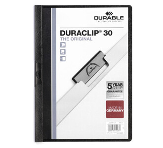 220001 Папка с клипом DURACLIP ORIGINAL 30 черная