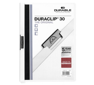 220002 Папка с клипом DURACLIP ORIGINAL 30 белая