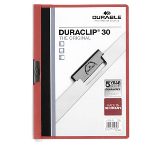 220003 Папка с клипом DURACLIP ORIGINAL 30 красная