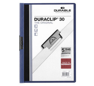 220007 Папка с клипом DURACLIP ORIGINAL 30 синяя