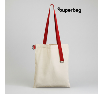 Шоппер Superbag (неокрашенный с красным)