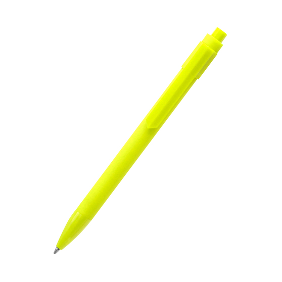 Ручка пластиковая Pit Soft софт-тач, желтая-2