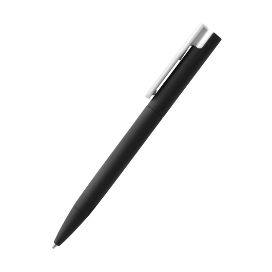 Ручка пластиковая Mira Soft софт-тач, черная-1