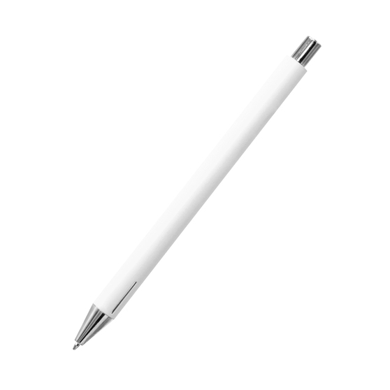 Ручка металлическая Elegant Soft софт-тач, белая-3