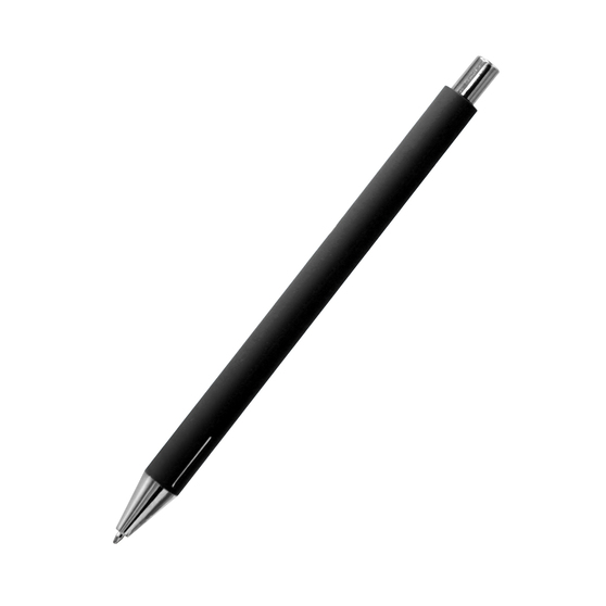 Ручка металлическая Elegant Soft софт-тач, черная-3
