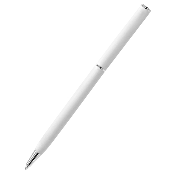 Ручка металлическая Tinny Soft софт-тач, белая-3