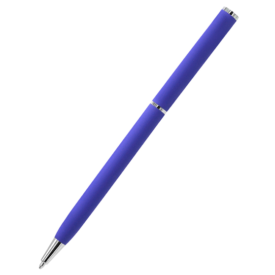 Ручка металлическая Tinny Soft софт-тач, фиолетовая-3