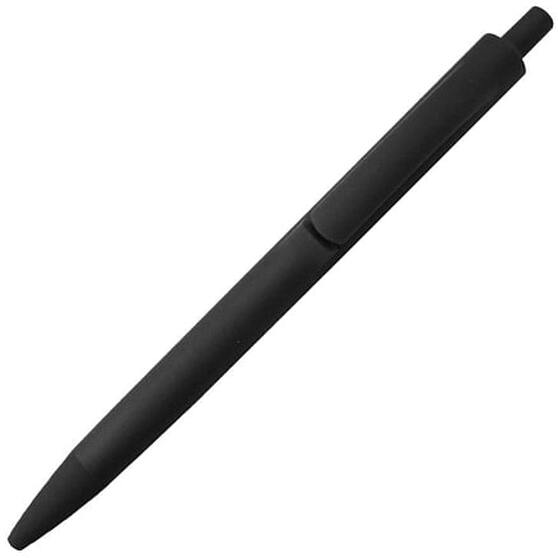 Ручка шариковая IGLA SOFT, пластиковая, софт-тач, черная-1