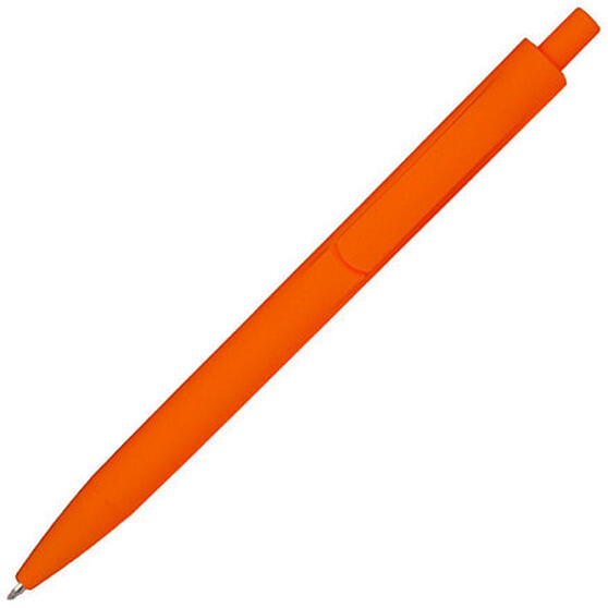 Ручка шариковая IGLA SOFT, пластиковая, софт-тач, оранжевая-1