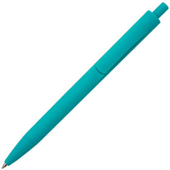 Ручка шариковая IGLA SOFT, пластиковая, софт-тач, бирюзовая-1