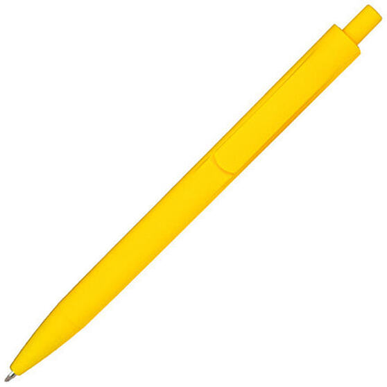 Ручка шариковая IGLA SOFT, пластиковая, софт-тач, желтая-1