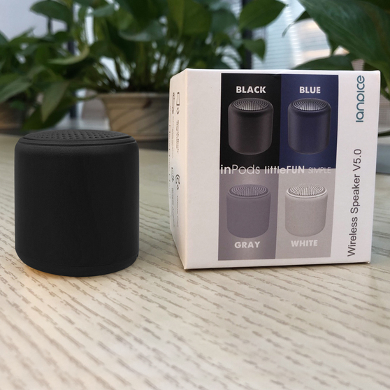 Беспроводная Bluetooth колонка Fosh, черная-S-1
