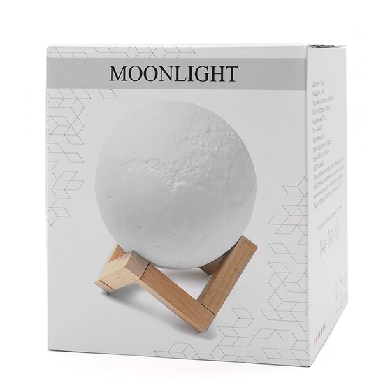 Беспроводная колонка-светильник Moonlight, белая-5