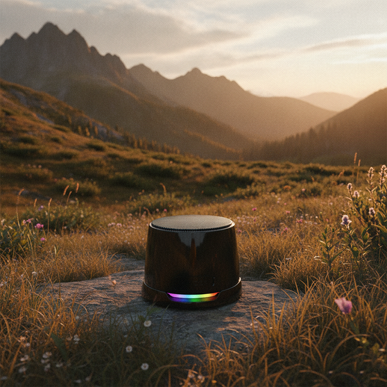 Магнитная беспроводная Bluetooth колонка-подставка Wave 5W, черная-6