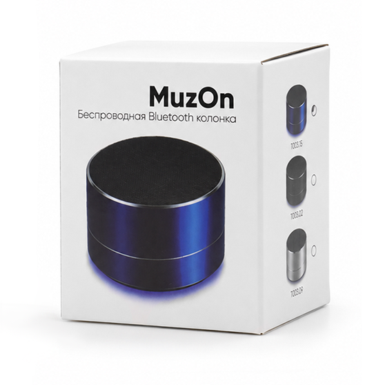 Беспроводная Bluetooth колонка MuzOn, черная-5