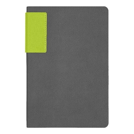 Ежедневник Flexy Star Sivilia Grey Edition Color А5, серо-салатовый, недатированный в гибкой обложке-1