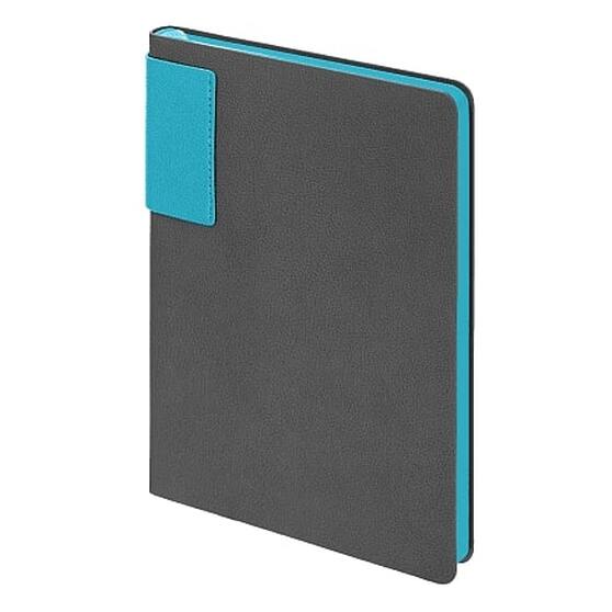 Ежедневник Flexy Star Sivilia Grey Edition Color А5, серо-голубой, недатированный в гибкой обложке-1