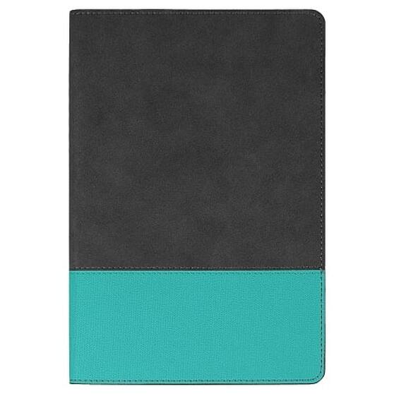 Ежедневник Flexy Treviso Nuba Sand Color А5, серый/бирюзовый, недатированный, в гибкой обложке-1