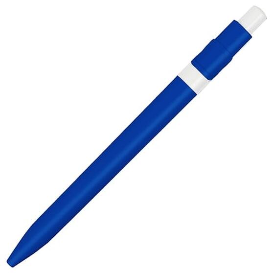 Ручка шариковая пластиковая Ravena Color, синяя/белая-1