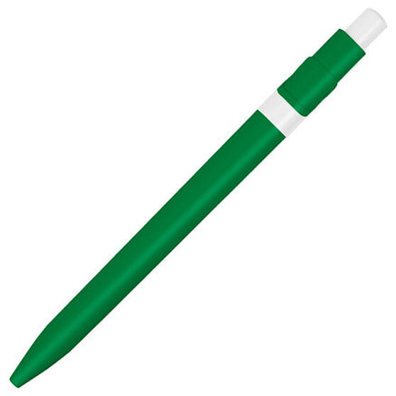 Ручка шариковая пластиковая Ravena Color, зеленая/белая-1