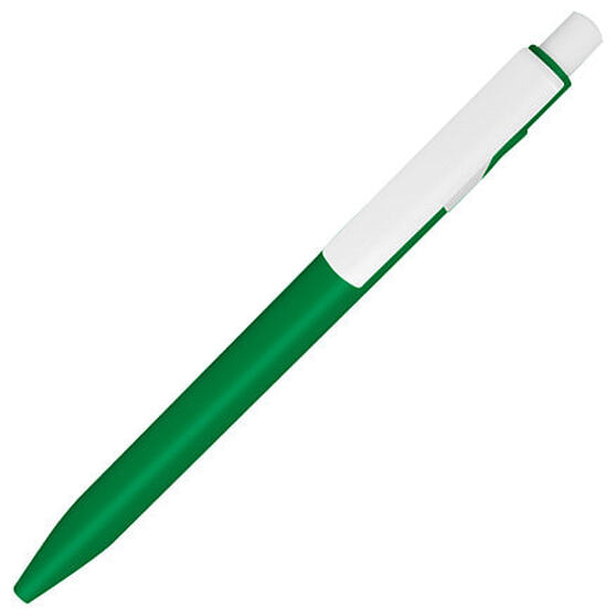 Ручка шариковая пластиковая Ravena Color, зеленая/белая-2