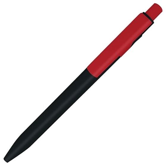 Ручка шариковая пластиковая Ravena Color, черная/красная-2