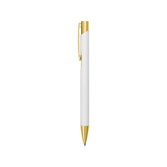 Ручка шариковая, Legend Soft Touch Mirror Gold Requis, белая/золотистая-1