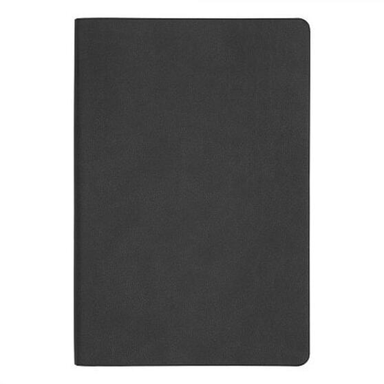 Ежедневник блок в клетку Flexy Soft Touch Latte А5, черный, недатированный, в гибкой обложке-2