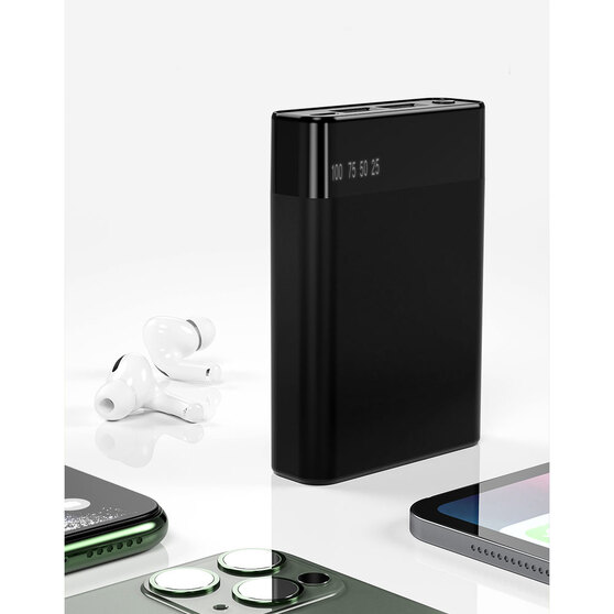 Внешний аккумулятор в металлическом корпусе Apria, 10000 mAh, черный-2