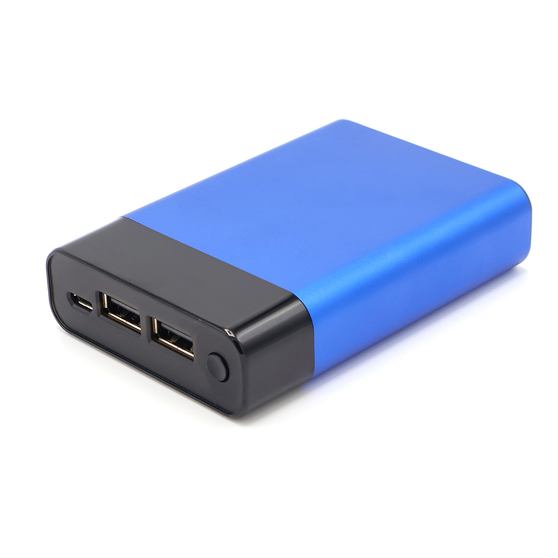 Внешний аккумулятор в металлическом корпусе Apria, 10000 mAh, синий-2