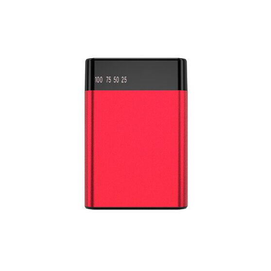 Внешний аккумулятор в металлическом корпусе Apria, 10000 mAh, красный-1