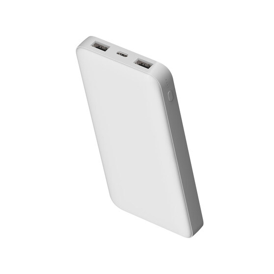 Внешний аккумулятор Polus, 10000 Mah, софт-тач покрытие, белый-4