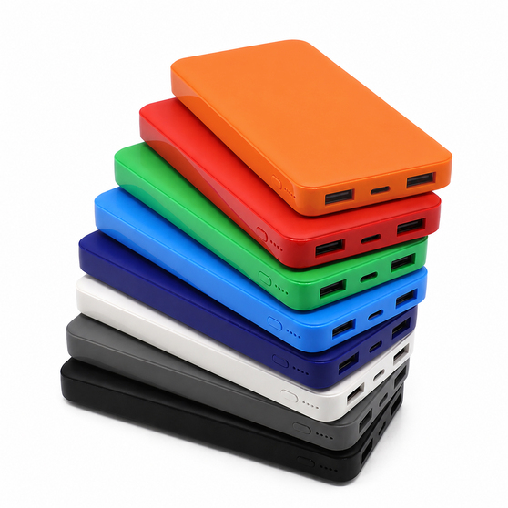 Внешний аккумулятор Polus, 10000 Mah, софт-тач покрытие, белый-4