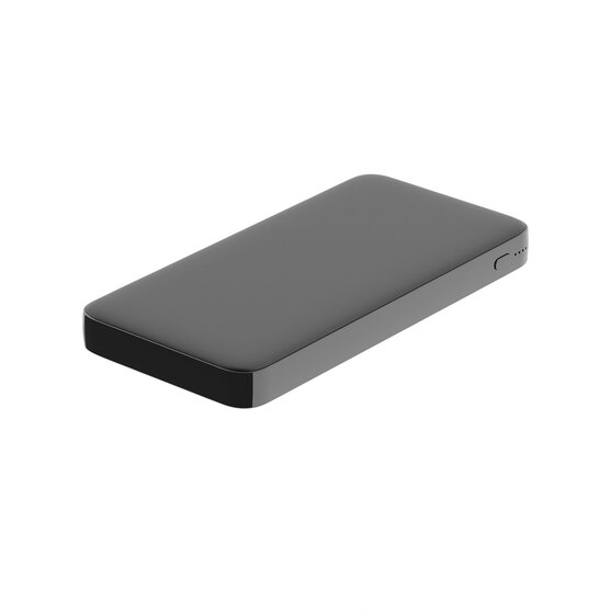 Внешний аккумулятор Polus, 10000 Mah, софт-тач покрытие, черный-2