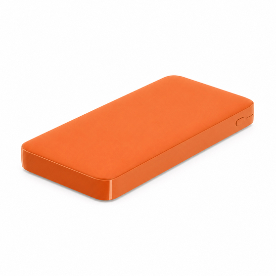 Внешний аккумулятор Polus, 10000 Mah, софт-тач покрытие, оранжевый-1