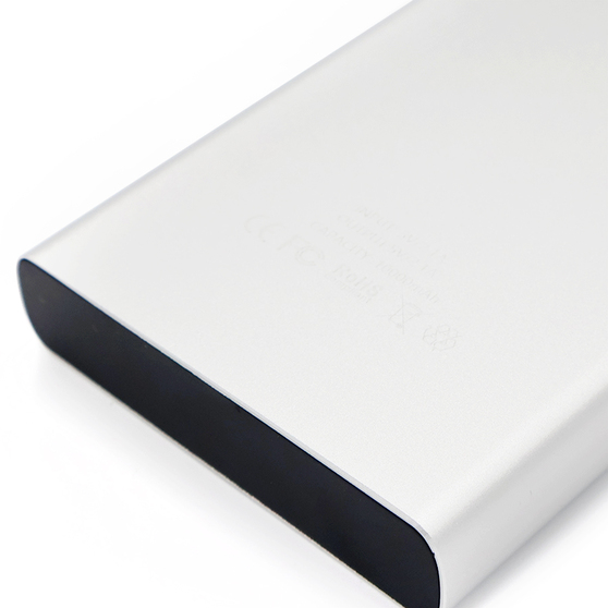 Внешний аккумулятор Höginn в металлическом корпусе, 10000mAh, серый.-3