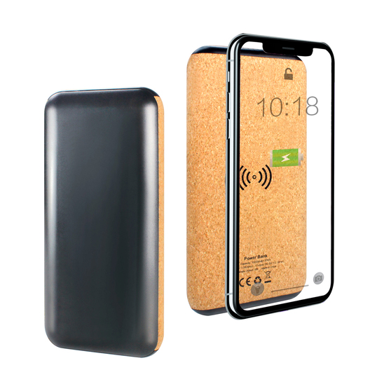 Внешний аккумулятор Suntory с беспроводной зарядкой, 10000 mAh, черный-1