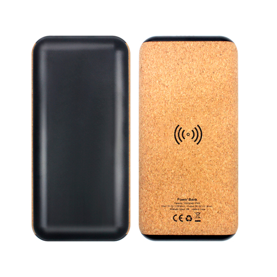 Внешний аккумулятор Suntory с беспроводной зарядкой, 10000 mAh, черный-5